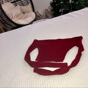 Active USA size small ribbed top long sleeve crop top